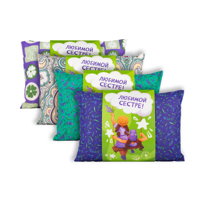 Подушка "Любимой сестре!" (качеля)