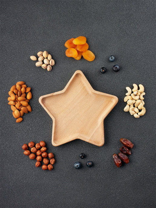 Тарелка из бука "Звезда"