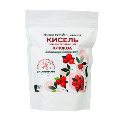 Кисель Клюква общеукрепляющий, 400гр