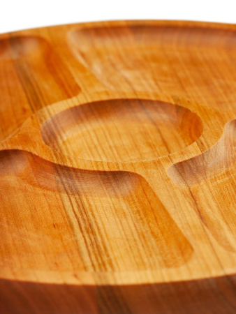 Менажница из бука круглая