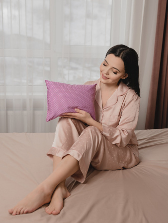 Подушка с крымской лавандой (сиреневый горох)