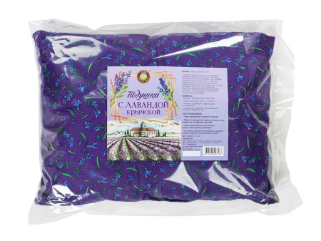 Подушка с крымской лавандой (фирменный принт)