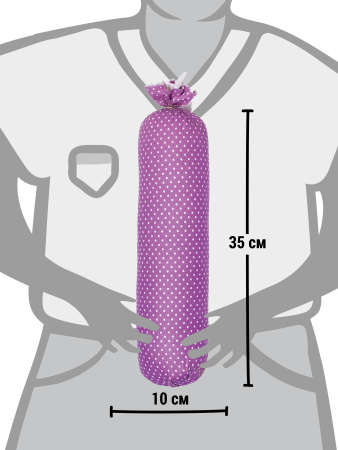 Набор валик и подушка сиреневый