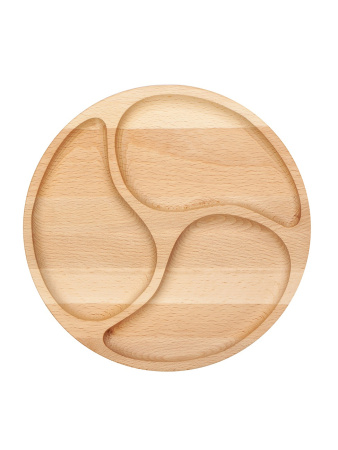 Менажница из бука круглая Ф2