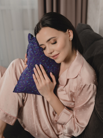 Подушка с крымской лавандой (фирменный принт)