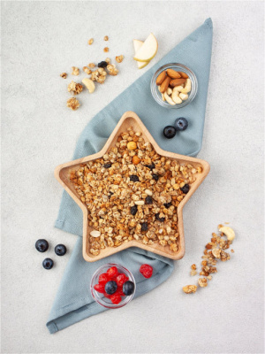 Тарелка из бука "Звезда"