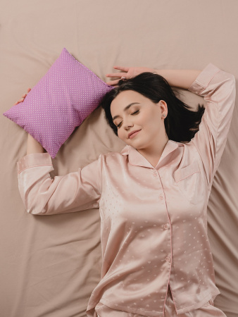 Подушка с крымской лавандой (сиреневый горох)