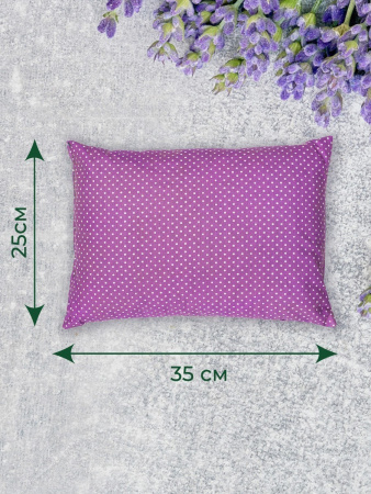 Набор валик и подушка сиреневый