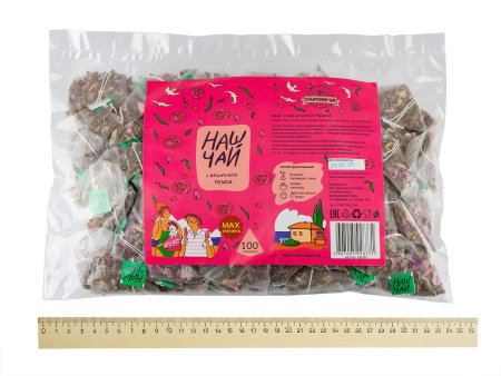 Наш Чай с крымской розой. 100 пирамидок