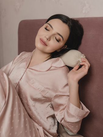 Валик с лавандой и можжевельником для осанки холщовый