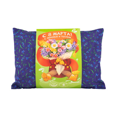 Подушка "С 8 марта!" (фирменный принт)