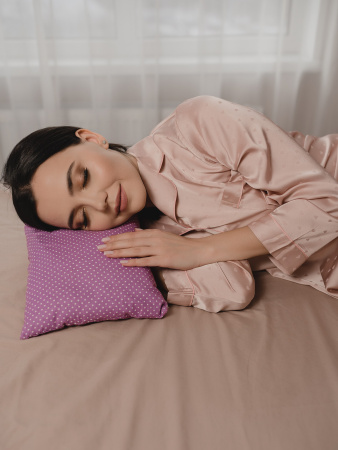 Подушка с крымской лавандой (сиреневый горох)