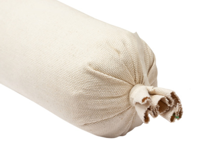 Валик с лавандой и можжевельником для осанки холщовый