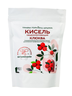 Кисель Клюква общеукрепляющий, 400гр