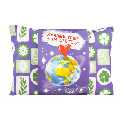 Подушка "Лучшей тёще на свете" (принт стаканчик)