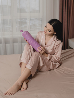 Наш валик с лавандой и можжевельником, сиреневый