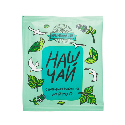 Зеленый чай с бахчисарайской мятой, пирамидка