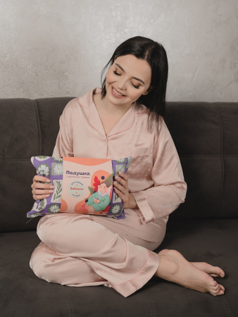 Подушка с травами для лучшей в мире бабушки