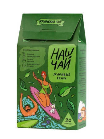Наш Чай Зелёный чай Сенча, 20 н/п, 50 гр